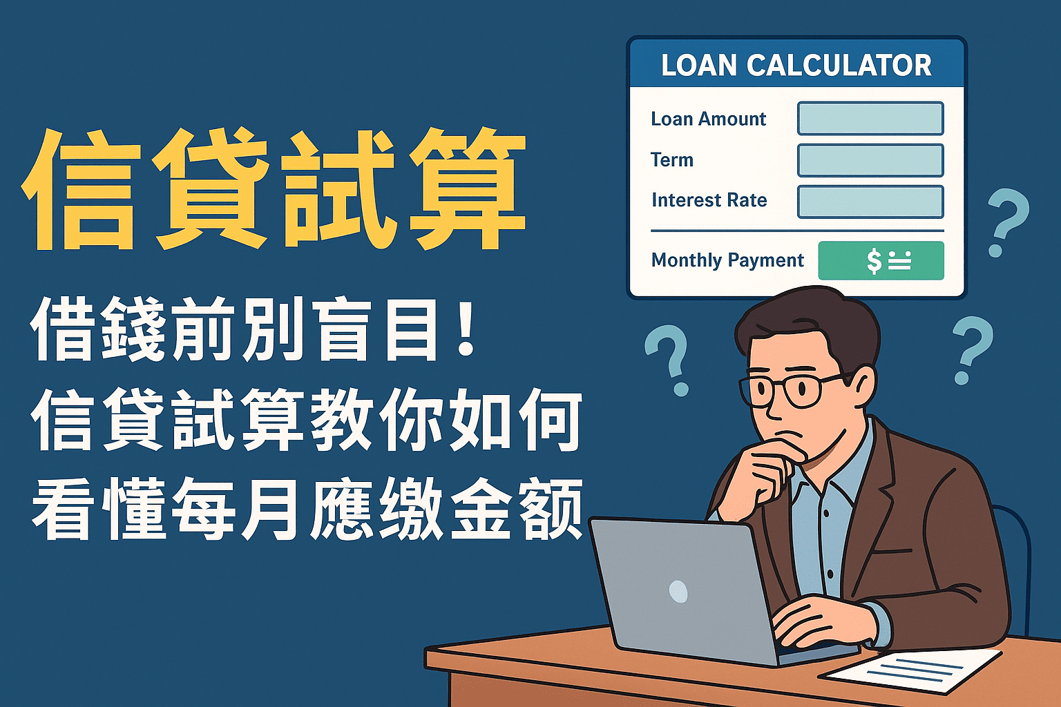 別瞎猜還得起多少：信貸試算真的很重要