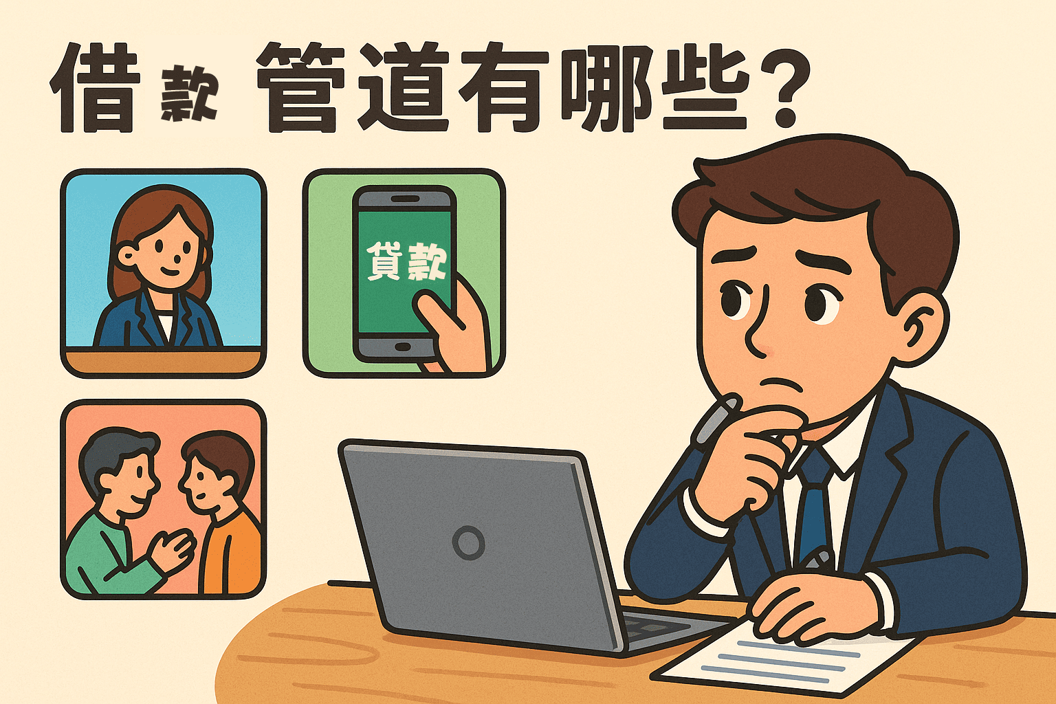 想借錢，先別亂衝！搞懂這些借錢管道才是上策