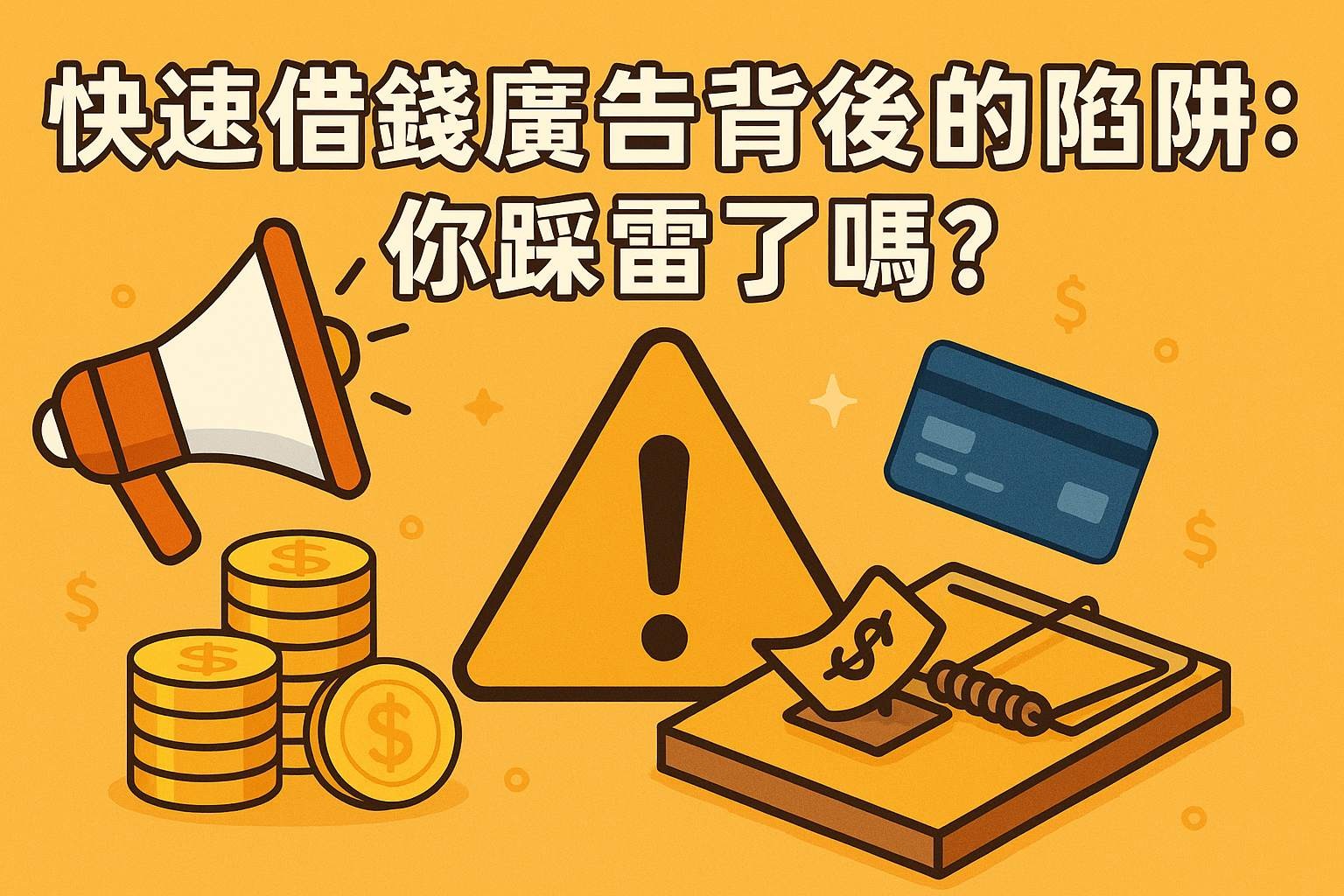 快速借錢廣告背後的陷阱：你踩雷了嗎？