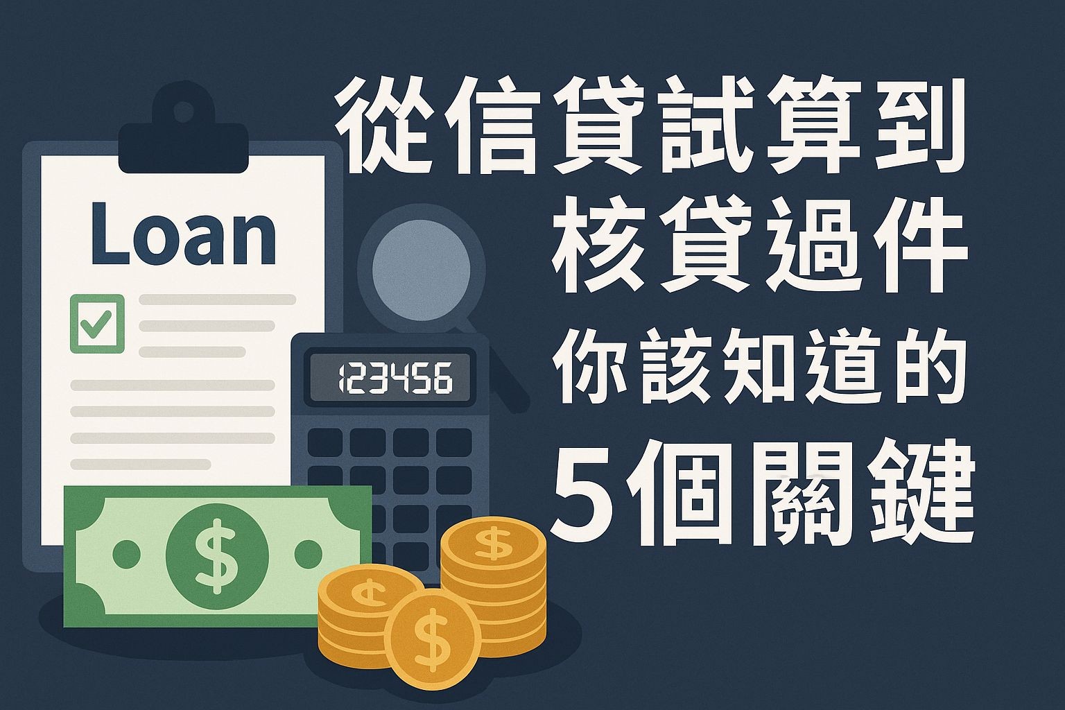 從信貸試算到核貸過件，你該知道的5個關鍵