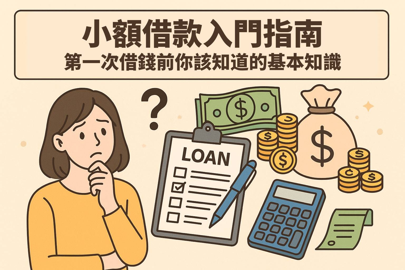 新手也能懂的小額借款系列（一）：小額借款入門指南 第一次借錢前你該知道的基本知識