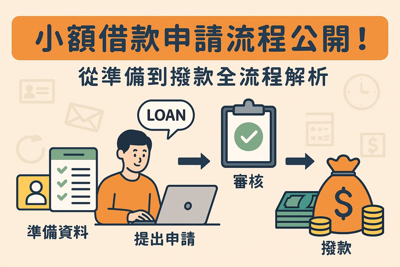 新手也能懂的小額借款系列（五）：小額借款申請流程公開！從準備到撥款全流程解析
