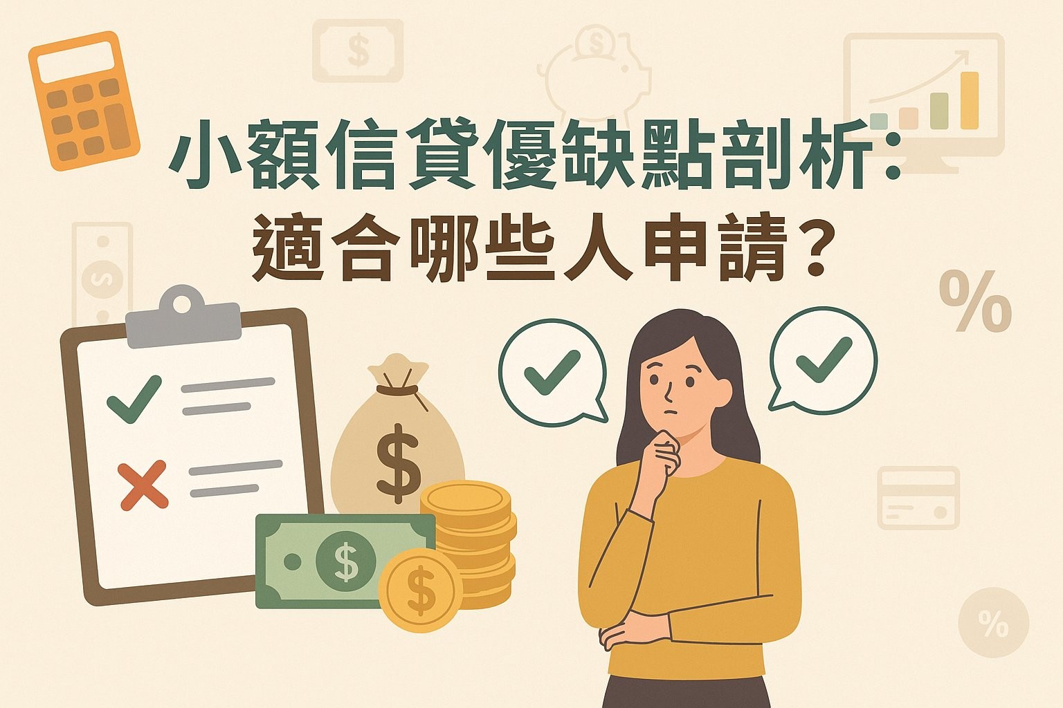 小額信貸優缺點剖析：適合哪些人申請？